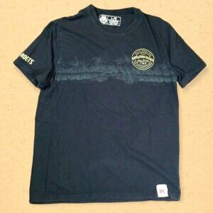 Roots Appleton Estates Men's T-Shirt Size L Black Jamaica Rum Roots Spell Out